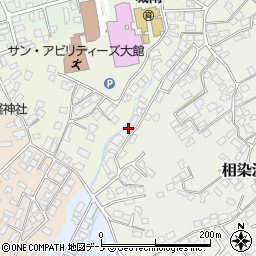 秋田県大館市桜町南4-7周辺の地図