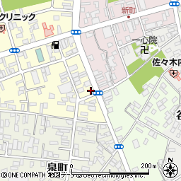 秋田県大館市常盤木町4-10周辺の地図