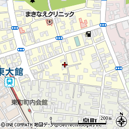 秋田県大館市常盤木町7-1周辺の地図