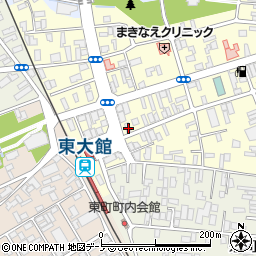 秋田県大館市常盤木町12-18周辺の地図