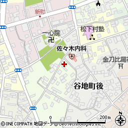秋田県大館市一心院南27-1周辺の地図