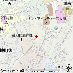 秋田県大館市桜町南112周辺の地図