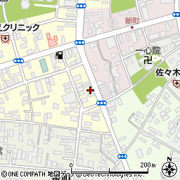 秋田県大館市常盤木町4-7周辺の地図