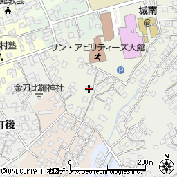 秋田県大館市桜町南105周辺の地図