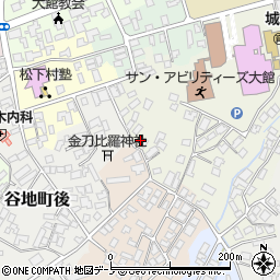 秋田県大館市桜町南113周辺の地図
