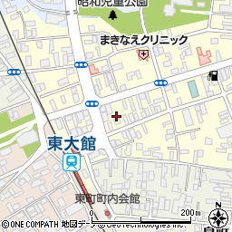 秋田県大館市常盤木町12-26周辺の地図