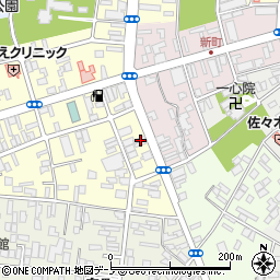 秋田県大館市常盤木町4-5周辺の地図