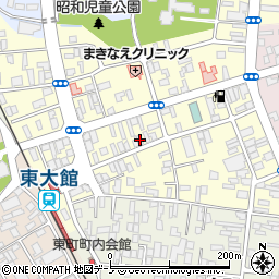 秋田県大館市常盤木町12-9周辺の地図