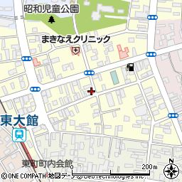 秋田県大館市常盤木町12-5周辺の地図