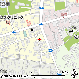 秋田県大館市常盤木町4-3周辺の地図