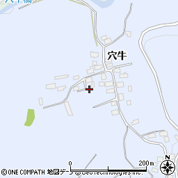 岩手県二戸市石切所穴牛105周辺の地図