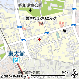 秋田県大館市常盤木町12-31周辺の地図