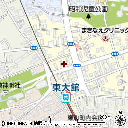 秋田県大館市常盤木町15-17周辺の地図