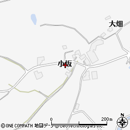 秋田県鹿角市十和田草木小坂周辺の地図