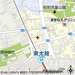 秋田県大館市常盤木町15-5周辺の地図
