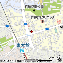 秋田県大館市常盤木町16-7周辺の地図