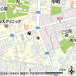 秋田県大館市常盤木町4-1周辺の地図