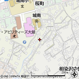 秋田県大館市桜町南8-1周辺の地図