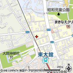 秋田県大館市常盤木町22-22周辺の地図