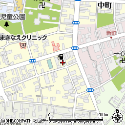 秋田県大館市常盤木町11-4周辺の地図