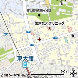 秋田県大館市常盤木町16-4周辺の地図