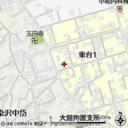 岩沢菓子店周辺の地図