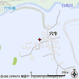 岩手県二戸市石切所穴牛107周辺の地図