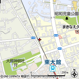 秋田県大館市常盤木町22-2周辺の地図