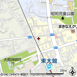 秋田県大館市常盤木町22-3周辺の地図