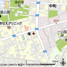 秋田県大館市常盤木町3-15周辺の地図
