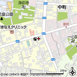 秋田県大館市常盤木町3-14周辺の地図