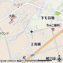 秋田県鹿角市十和田岡田下モ谷地74周辺の地図