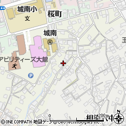 秋田県大館市桜町南8周辺の地図