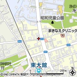 秋田県大館市常盤木町23-20周辺の地図