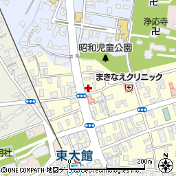 秋田県大館市常盤木町20-7周辺の地図