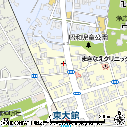 秋田県大館市常盤木町23-16周辺の地図