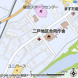 岩手県二戸市石切所荷渡周辺の地図