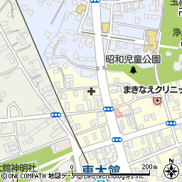 秋田県大館市常盤木町23-14周辺の地図