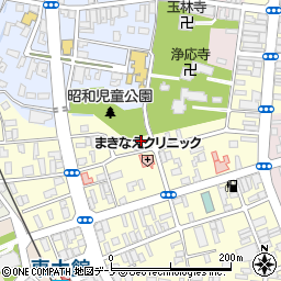 秋田県大館市常盤木町19-4周辺の地図