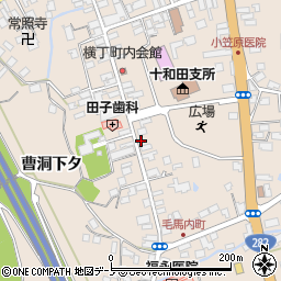 秋田県鹿角市十和田毛馬内城ノ下46周辺の地図