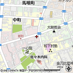 弘南観光開発株式会社　大館営業所周辺の地図