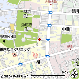 秋田県大館市大町51周辺の地図