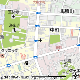 秋田県大館市大町47周辺の地図