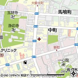 秋田県大館市大町46周辺の地図