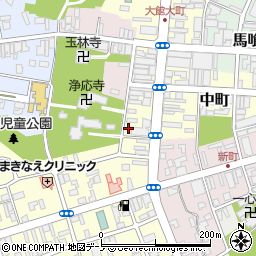 秋田県大館市大町52周辺の地図