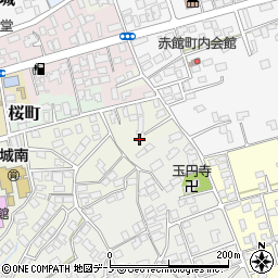 秋田県大館市桜町南47周辺の地図