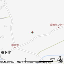 秋田県鹿角市十和田草木草木周辺の地図