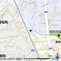 秋田県大館市幸町16-17周辺の地図