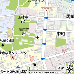 秋田県大館市大町59周辺の地図