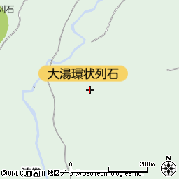 秋田県鹿角市十和田大湯一本木村下タ周辺の地図